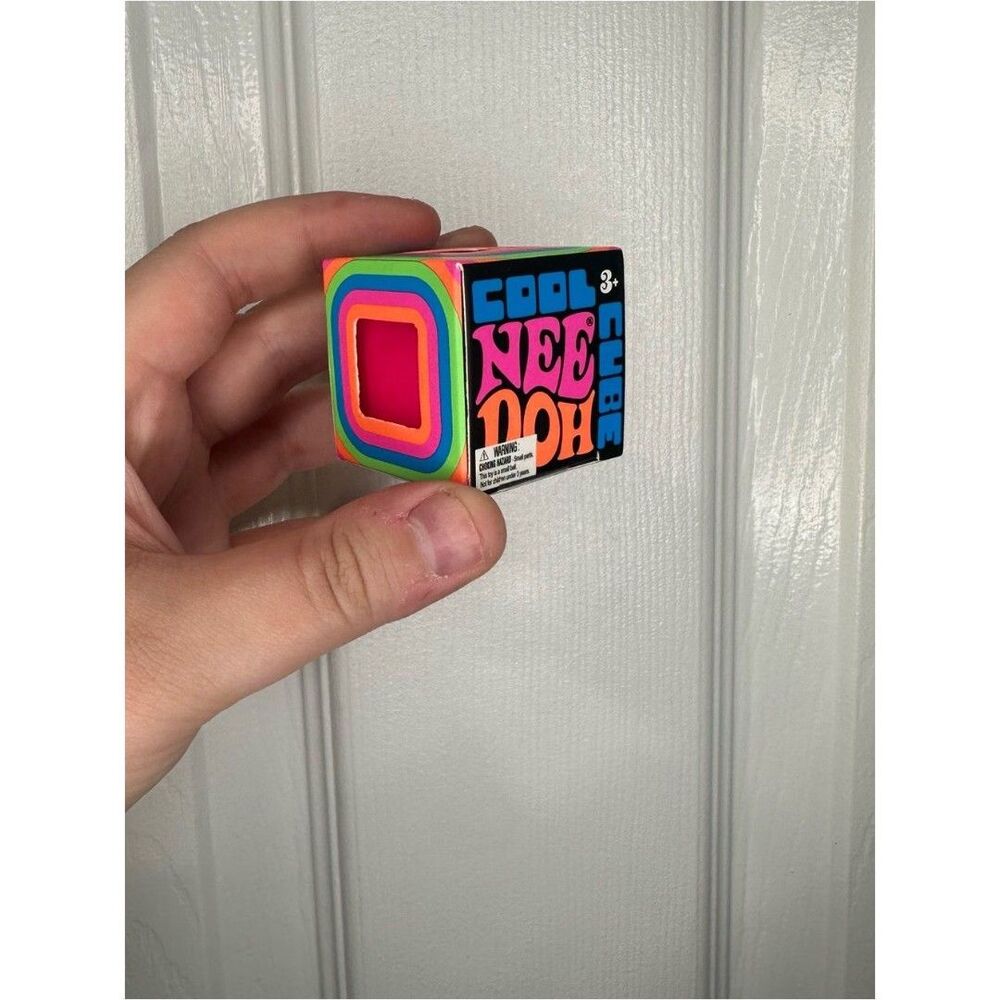 Mini Cool Cube NeeDoh Cube - Pink, Viral Squishy Stress Toy